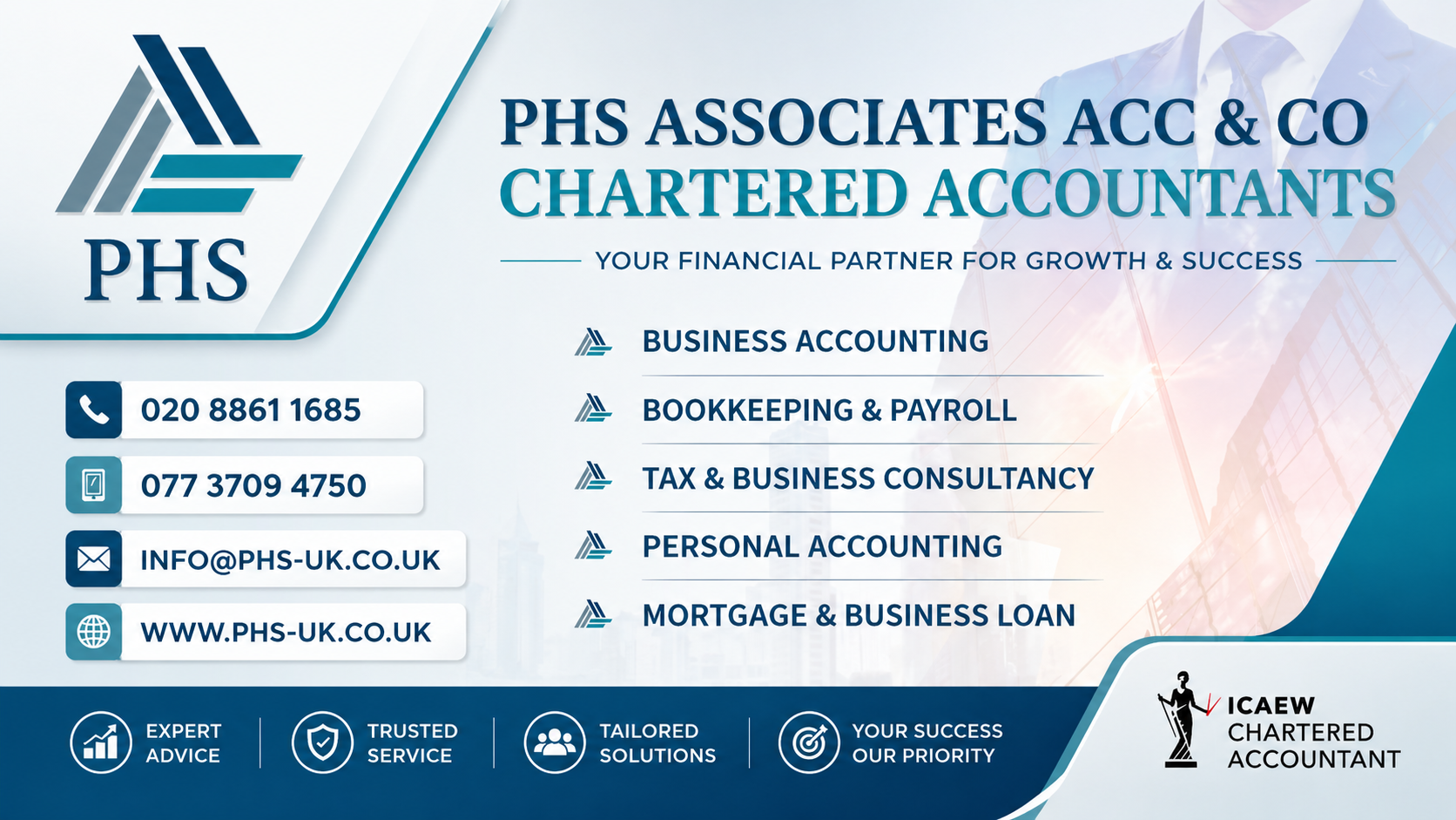 PHS Chartered Accountants sponsor logo